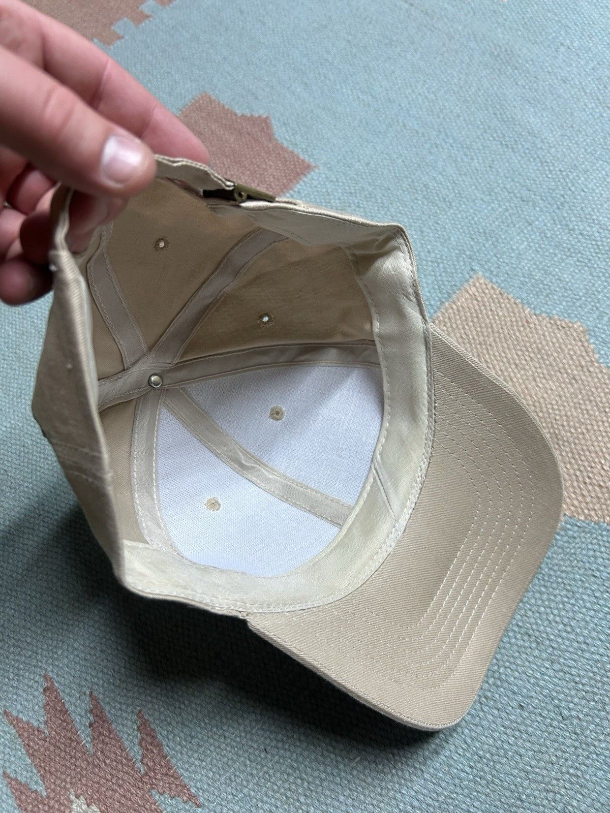Vintage Vintage strapback hat Alaska totem kachina beige tan adult Size ONE SIZE - 7 Thumbnail
