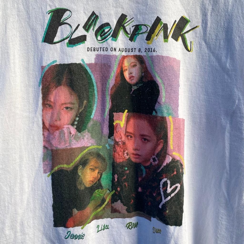 Band Tees Thrashed blackpink band tee Size US L / EU 52-54 / 3 - 4 Thumbnail