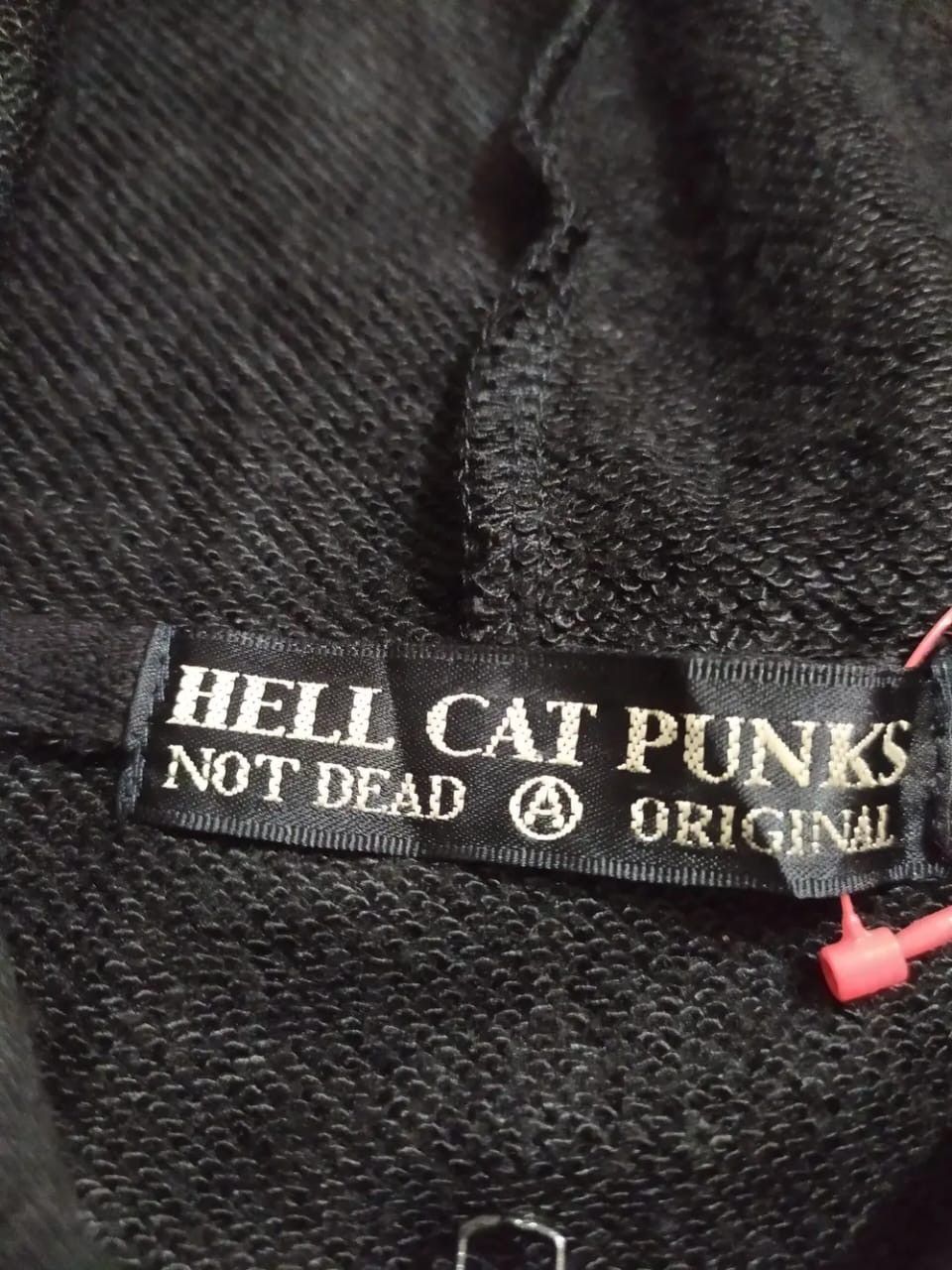 Japanese Brand Hell Cat Punk Japanese Bunny Horn Devil Short Sleeve Hoodie Size L / US 10 / IT 46 - 7 Thumbnail