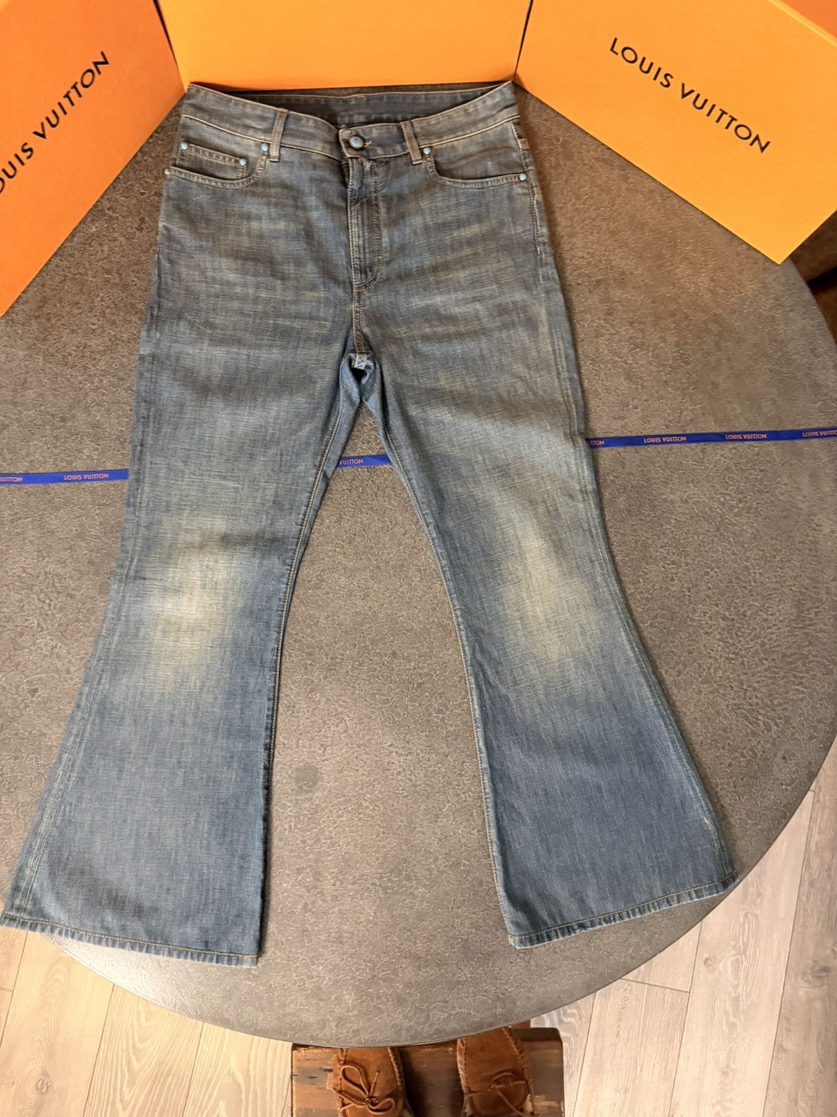 Louis Vuitton LV Chambray Flared Pants Size US 30 / EU 46 - 9 Thumbnail