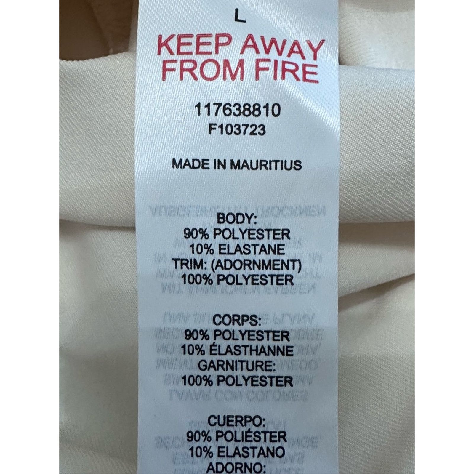 Topshop Topshop Bodysuit Long Sleeve Square Neck Women's Ivory 12 Size XL / US 12-14 / IT 48-50 - 10 Thumbnail