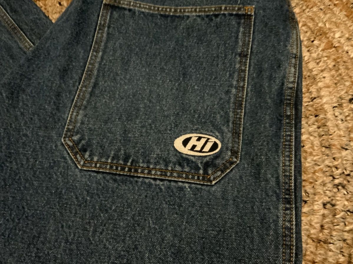 Other Vintage 90s Cutline Baggy Blue Denim Jeans Mens Size 34x31 Size US 34 / EU 50 - 2 Thumbnail