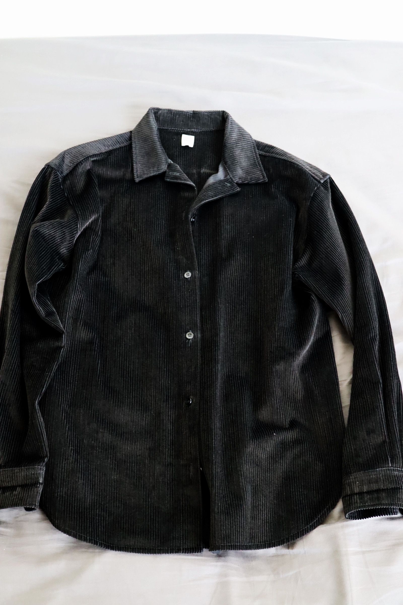 Black corduroy shirt