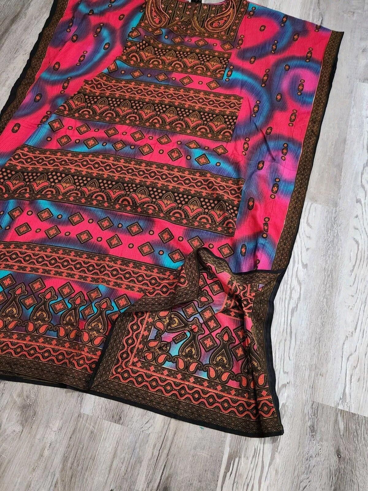 Designer Metropolitan Caftan Kaftan Mumu One Size Vintage Ethnic Size ONE SIZE - 4 Thumbnail