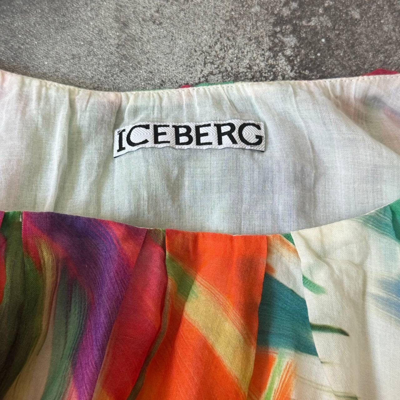 Iceberg × Vintage ICEBERG Vintage Colourful Pleated Skirt Size 28" / US 6 / IT 42 - 7 Thumbnail