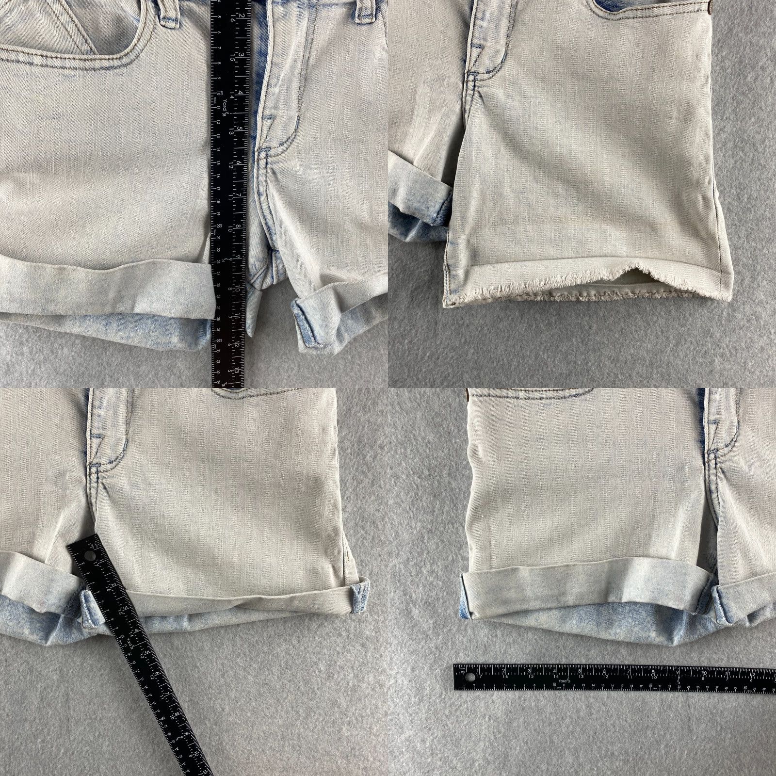 Vintage Rock Republic Jeans Shorts Womens 6 Light Acid Wash Stretch Casual Modern Pockets Logo Blue Adult Womens Size 28" / US 6 / IT 42 - 8 Thumbnail