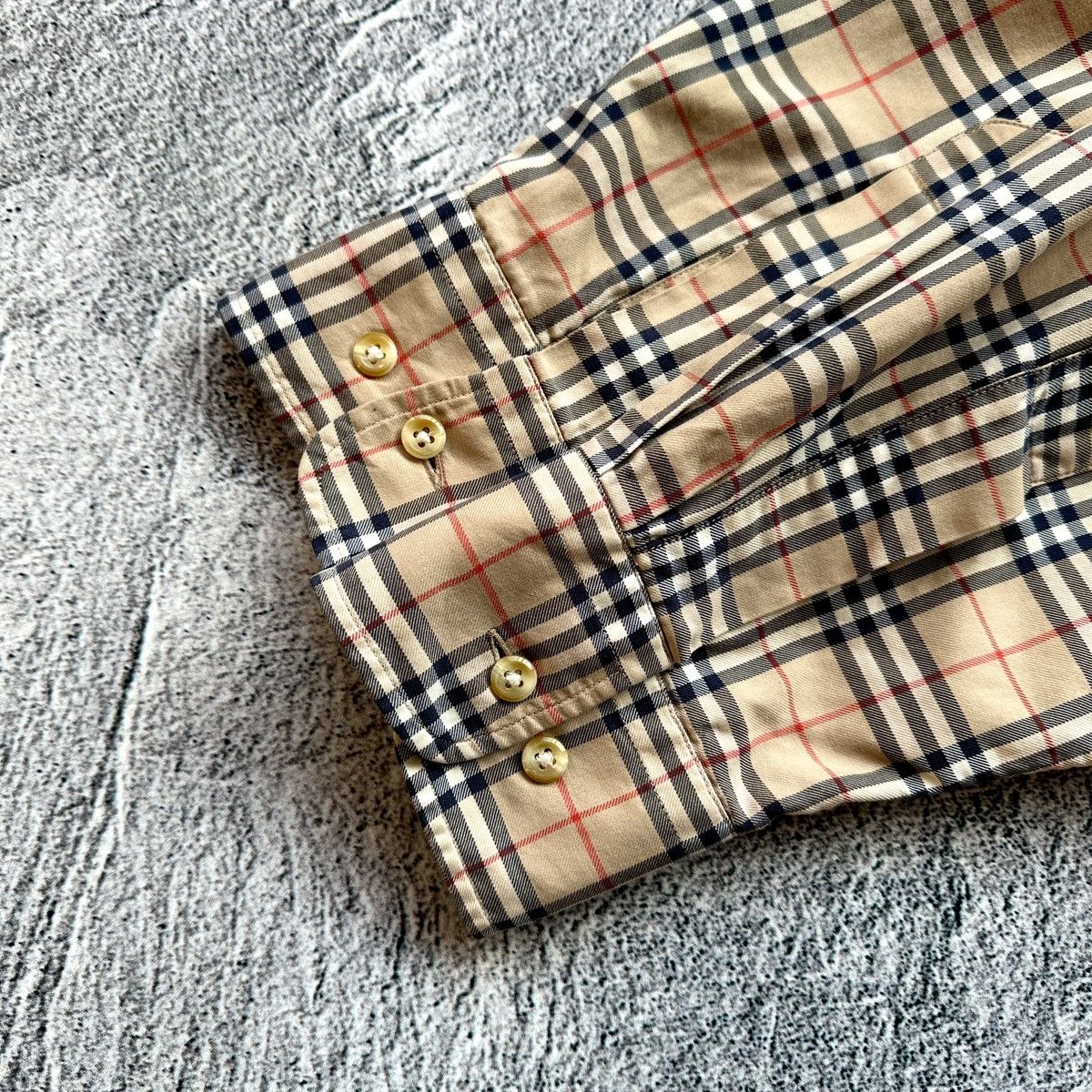 Burberry Classic Nova Check Button Up Shirt Made in USA