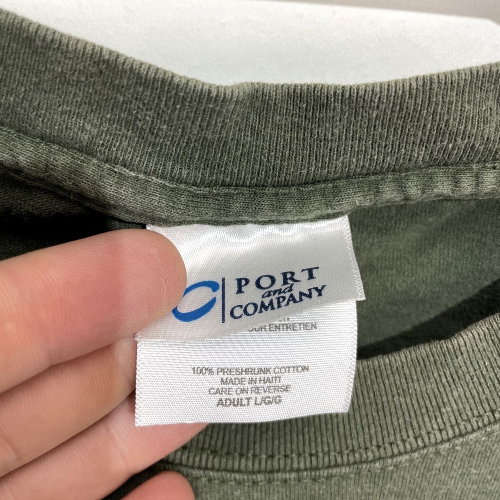 Port & Company Live Bearded T Shirt Green L Mens Funny Beard Humor Port & Company Regular Fit Crew Neck Short Sleeve Graphic Print 2010-2019 Haiti Size US L / EU 52-54 / 3 - 2 Thumbnail