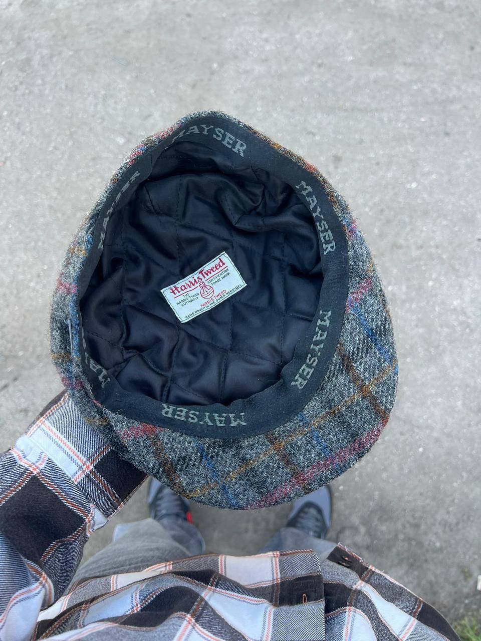 Harris Tweed × Vintage VERY RARE HARRIS TWEED CLASSIC ENGLAND STYLE CAP CASUAL 90s Size ONE SIZE - 8 Thumbnail