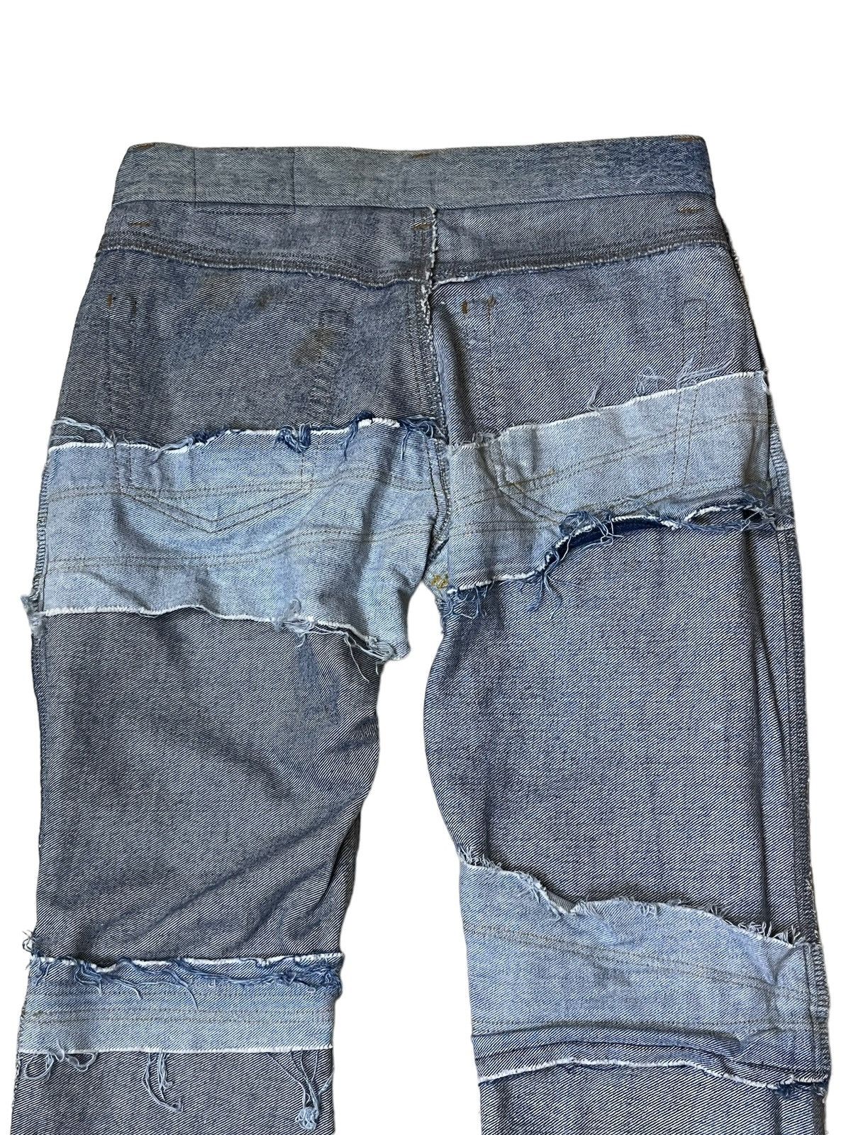 Japanese Brand SICK🔥JAPANESE PATCHWORK JEANS inspired hysteric glamour Size US 30 / EU 46 - 8 Thumbnail