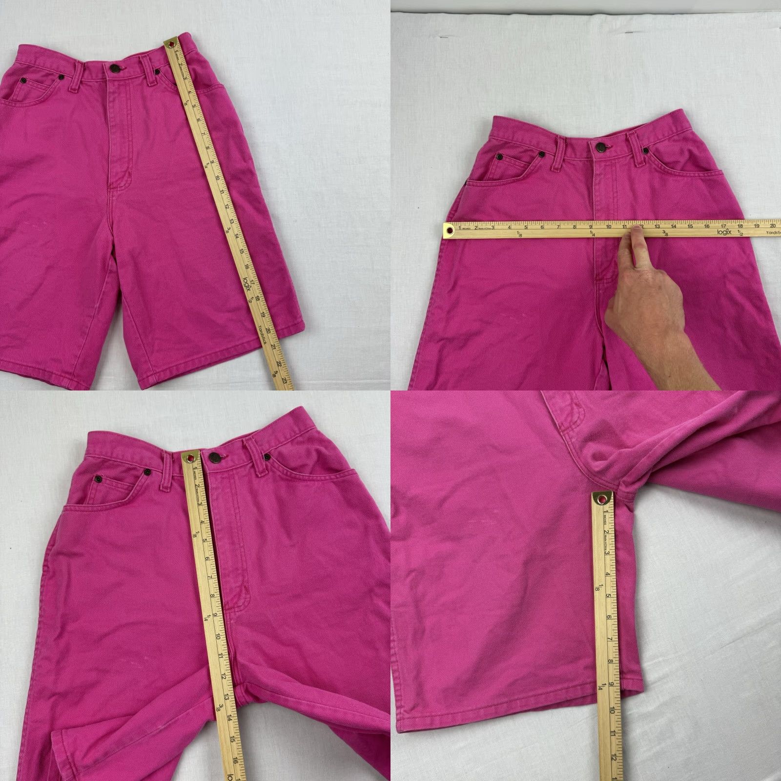 Vintage VINTAGE Congo Jeans Shorts Womens 10 Hipster 80s High Waist Pink Denim 80s Barbie USA Womens Size 32" / US 10 / IT 46 - 8 Thumbnail