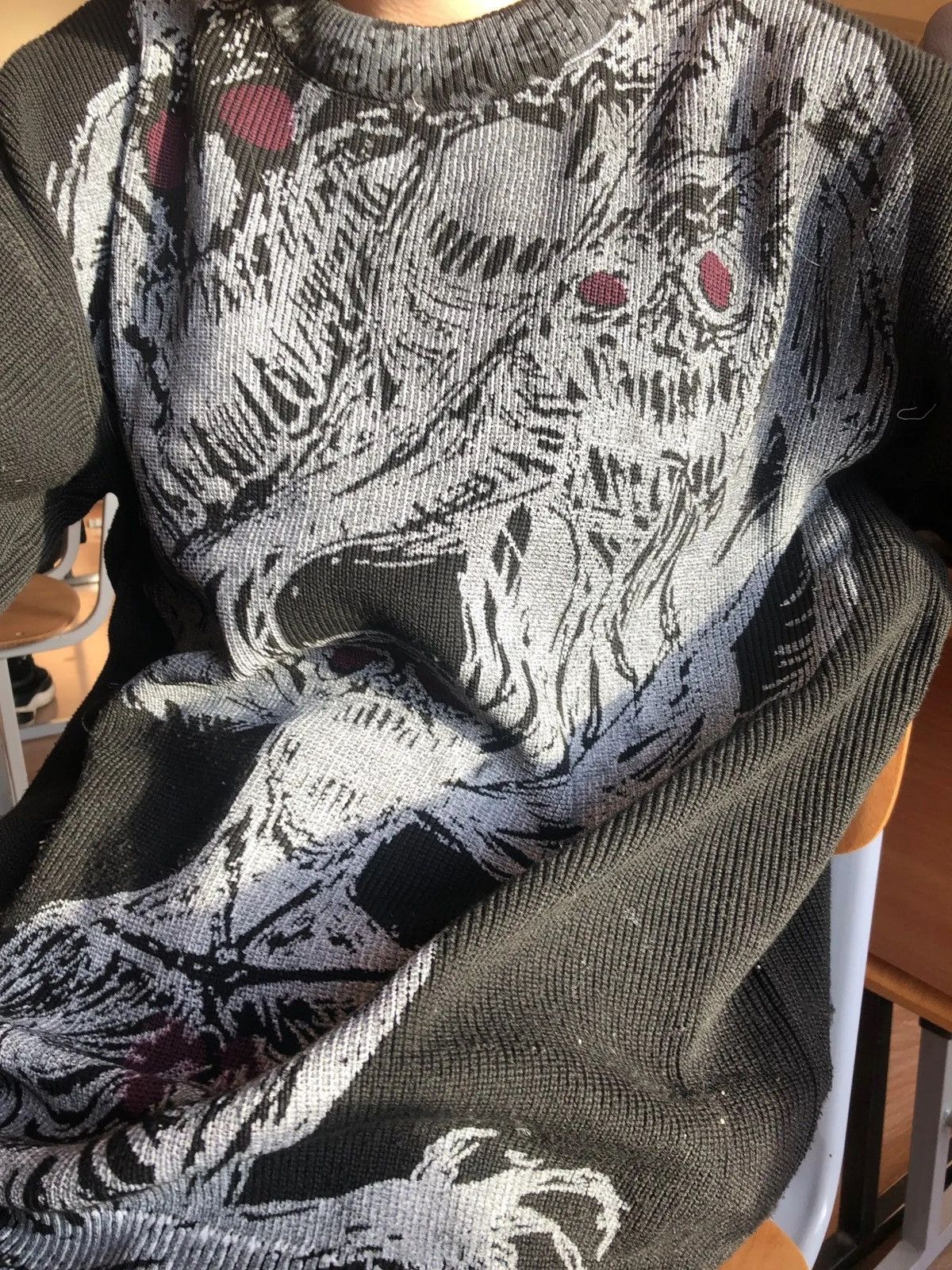Anime × Other Knitted Gothic Punk Style Sweater Pullover Unisex Size US XL / EU 56 / 4 - 6 Thumbnail