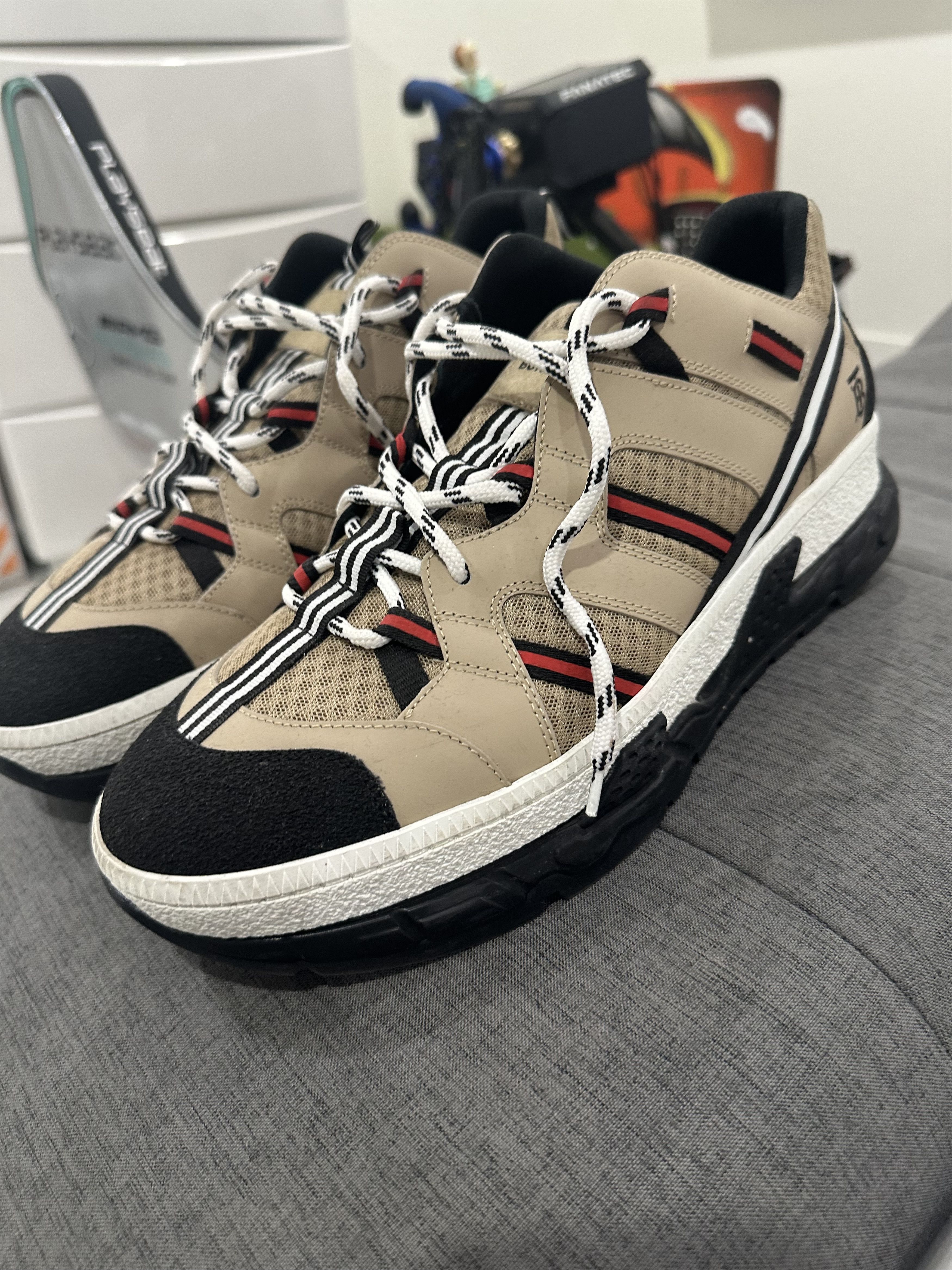 Burberry UNION TB LOGO RS5 LOW TOP SNEAKERS Size US 12 / EU 45 - 6 Thumbnail