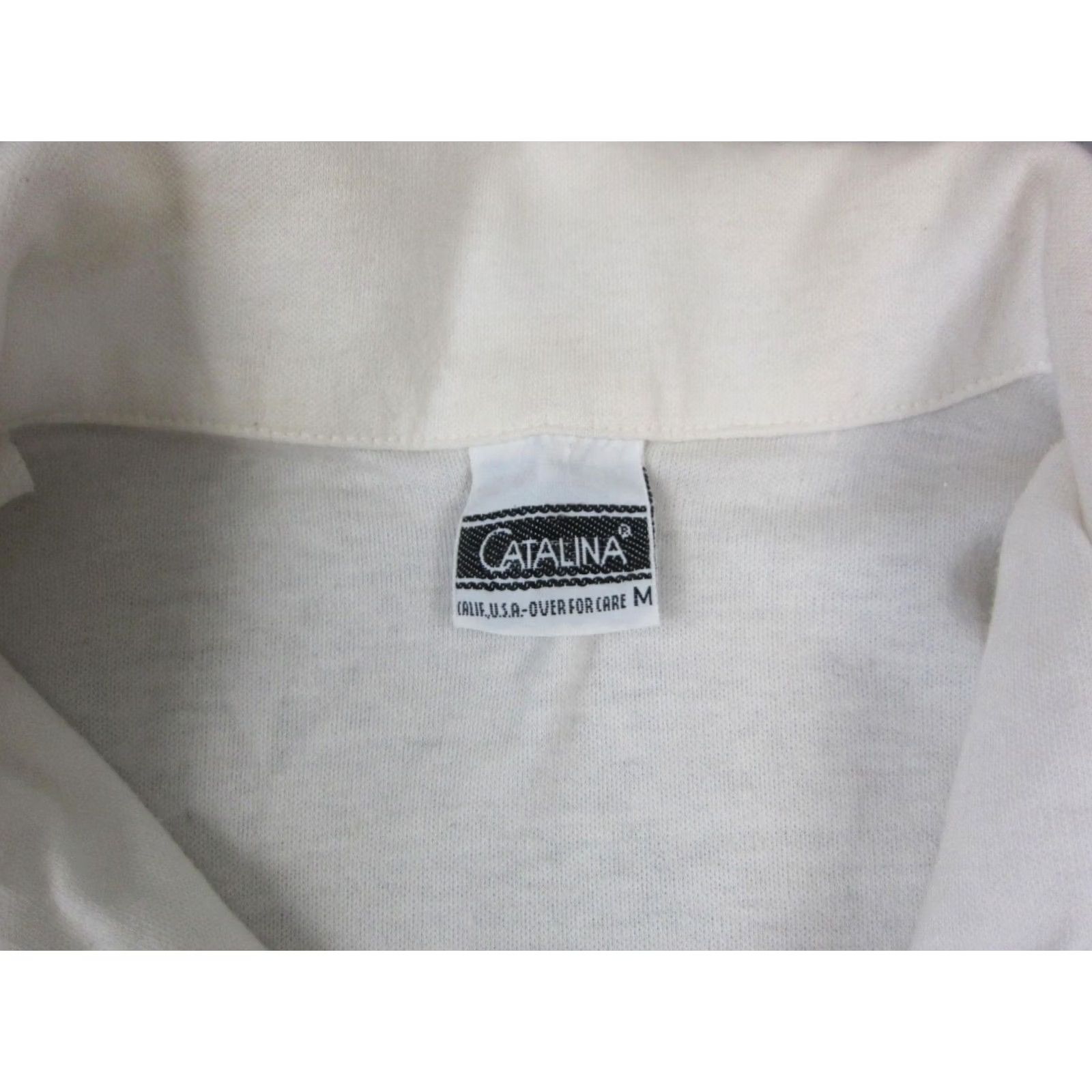 Catalina Vintage Catalina Polo Shirt Womens Medium White Golf Flags Made in USA Active Size M / US 6-8 / IT 42-44 - 3 Thumbnail