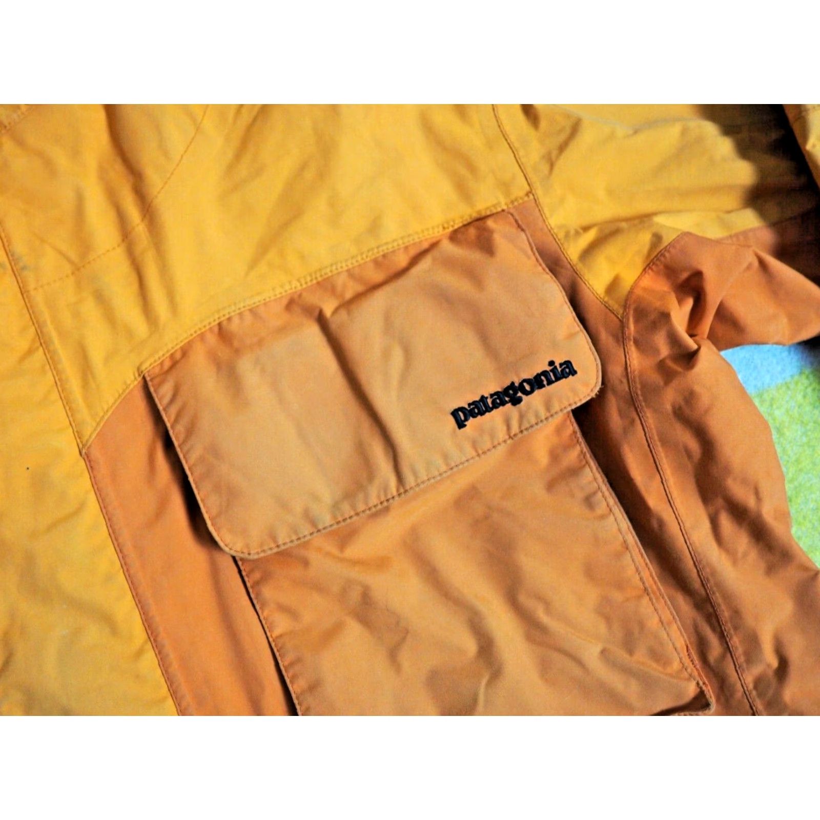Patagonia PATAGONIA Hooded Shell Jacket Gorp Mens S Orange Two-Tone Logo 2006 Lotus Design Windbreaker Streetwear Size US S / EU 44-46 / 1 - 7 Thumbnail