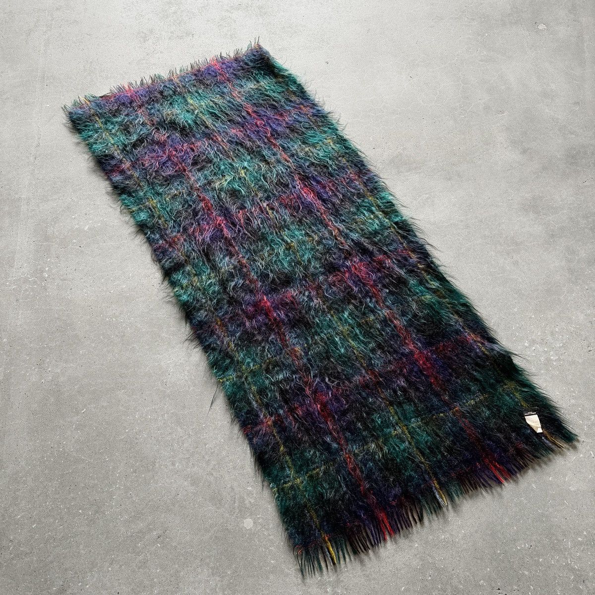 Comme des Garcons XXXL CDG Shaggy Mohair Knit Scarf / Throw Over Size ONE SIZE - 2 Thumbnail