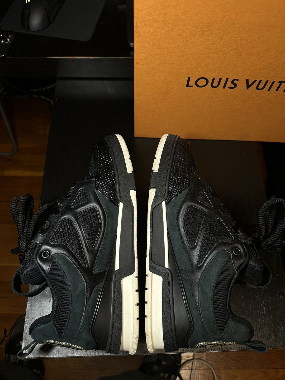 Louis Vuitton Black and White Skate Sneakers Size US 9 / EU 42 - 6 Thumbnail