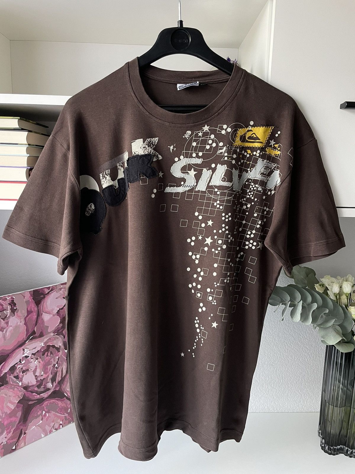 Quiksilver × Vintage Quiksilver 90’s Brown Vintage T-Shirt Big Logo VERY RARE Y2K Size US XXL / EU 58 / 5 - 5 Thumbnail