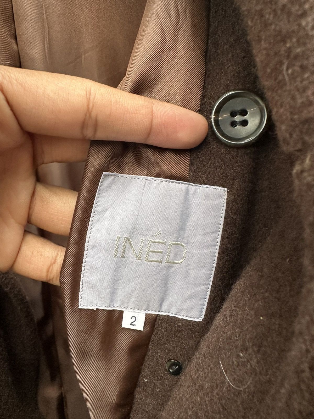 Issey Miyake 👹INED Double Breasted Wool Jacket By Issey Miyake Size US M / EU 48-50 / 2 - 12 Thumbnail