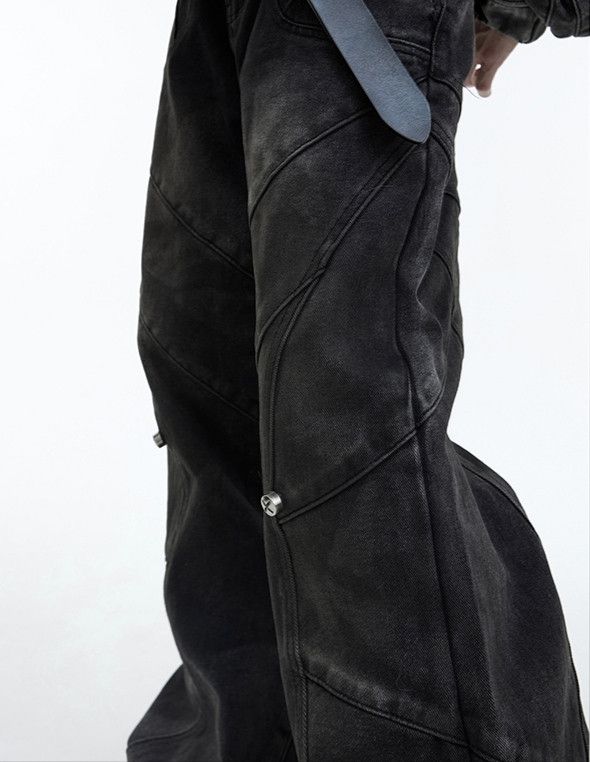 Japanese Brand × Jean Baggy Wide Leg Jeans Size US 29 - 4 Thumbnail