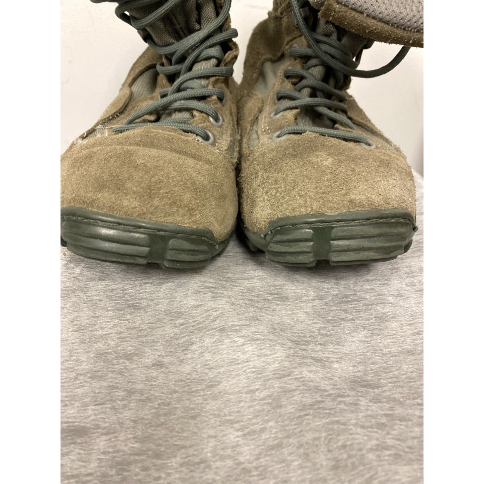 Vibram Belleville Boots Mens Sz 5 Sage Green Vibram 693 Military Combat Leather Lace Up Casual Shoes Mens Size US 5 / EU 37 - 7 Thumbnail
