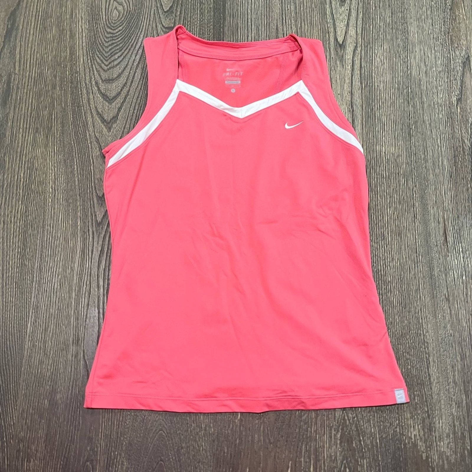 Nike Nike DRI-Fit Tennis Tank Top Stretch Sleeveless Pink Size L Size L / US 10 / IT 46 - 1 Thumbnail