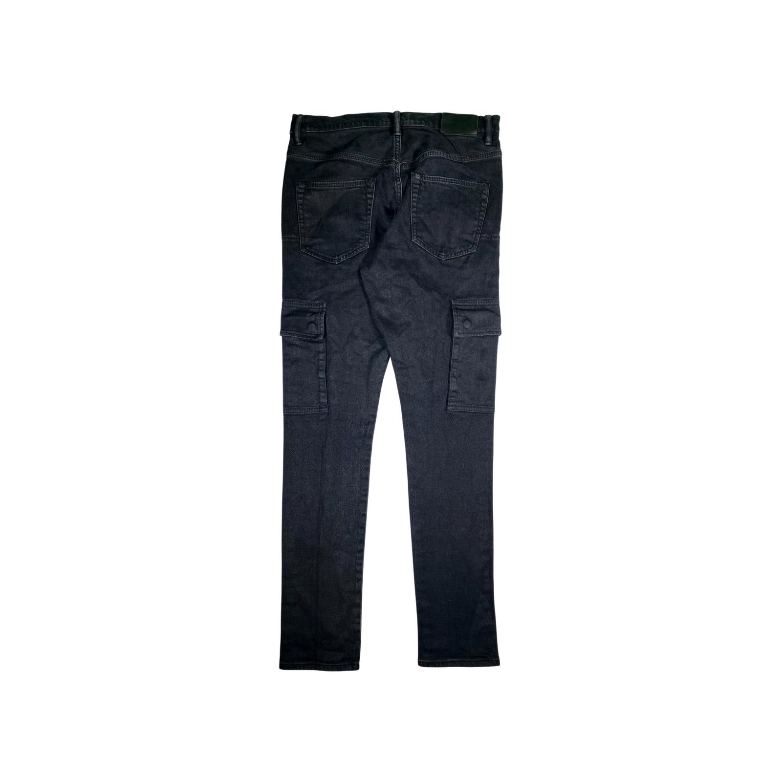 Purple Brand Purple Brand Denim Black Cargo Pants Size US 31 - 2 Thumbnail