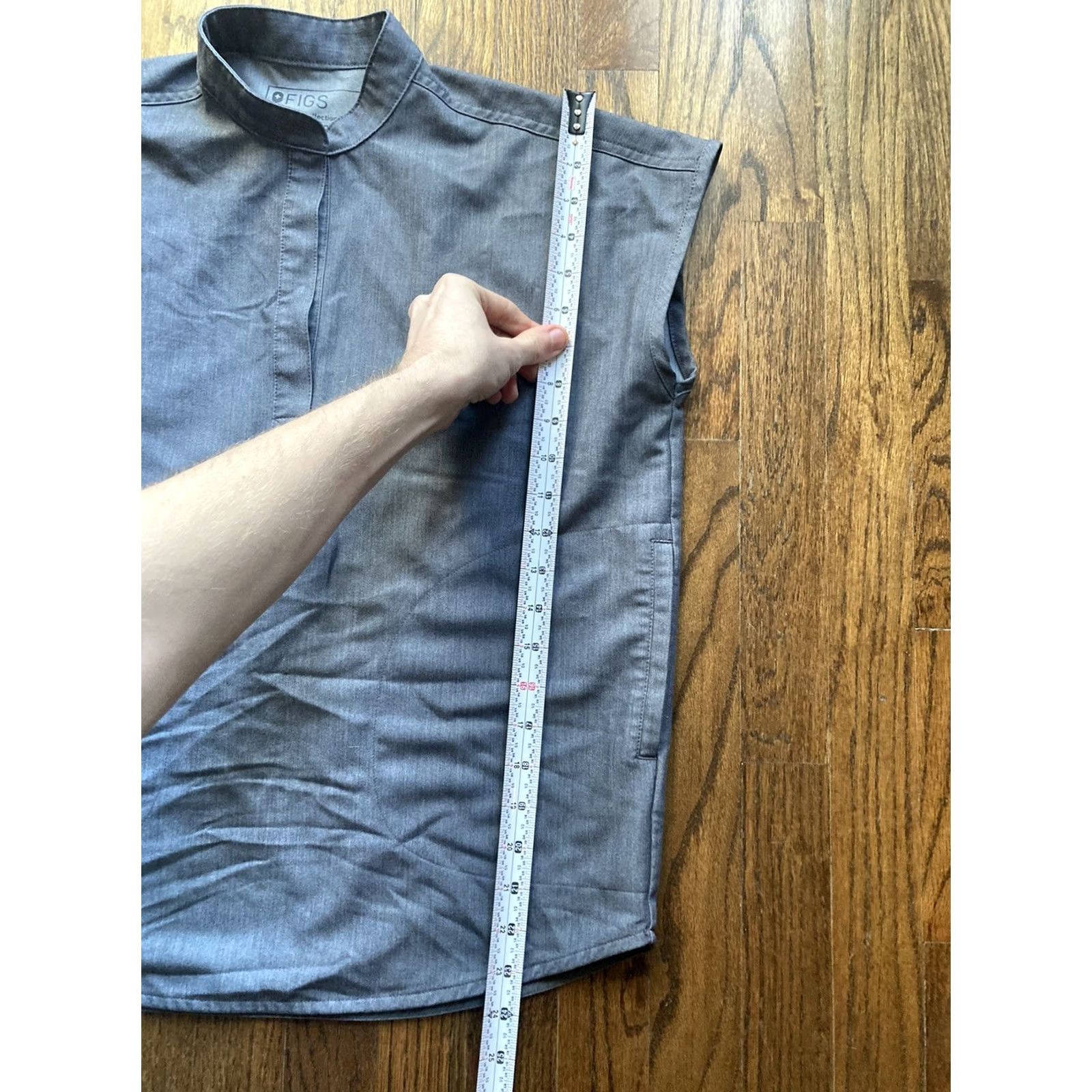 Vintage FIGS Rafaela Scrub Top Womens XXS Gray Oversized Technical Collection Unisex Size 2XS Gray Polyester Solid Medical Size XXS / US 00 / IT 34 - 7 Thumbnail