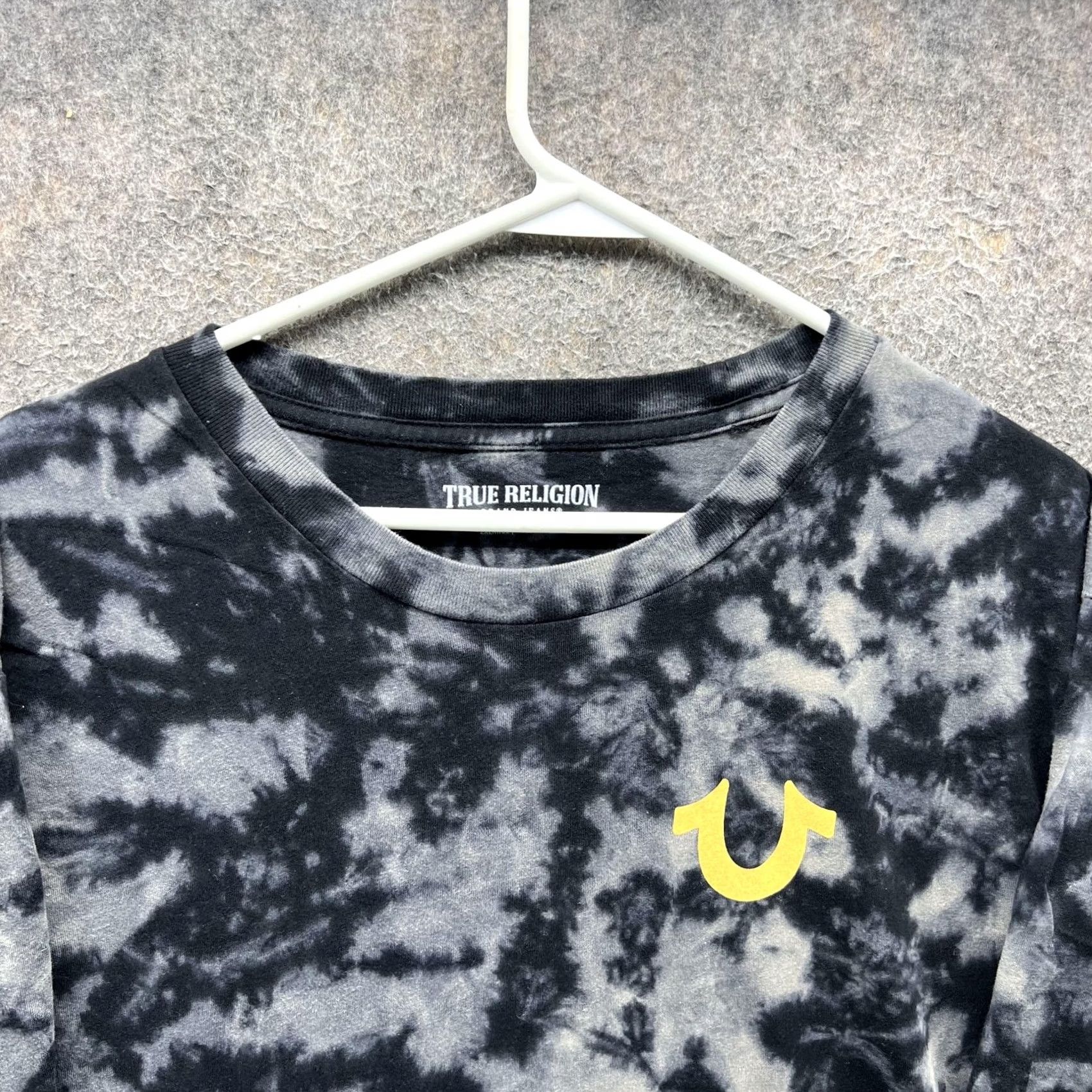 True Religion VINTAGE True Religion Shirt Women 2XL Black Tie-Dye Buddha Graphic Distressed Short Sleeve Crew Neck T-Shirt Mens 2XL Womens 2XL Size XXL / US 16-18 / IT 52-54 - 6 Thumbnail