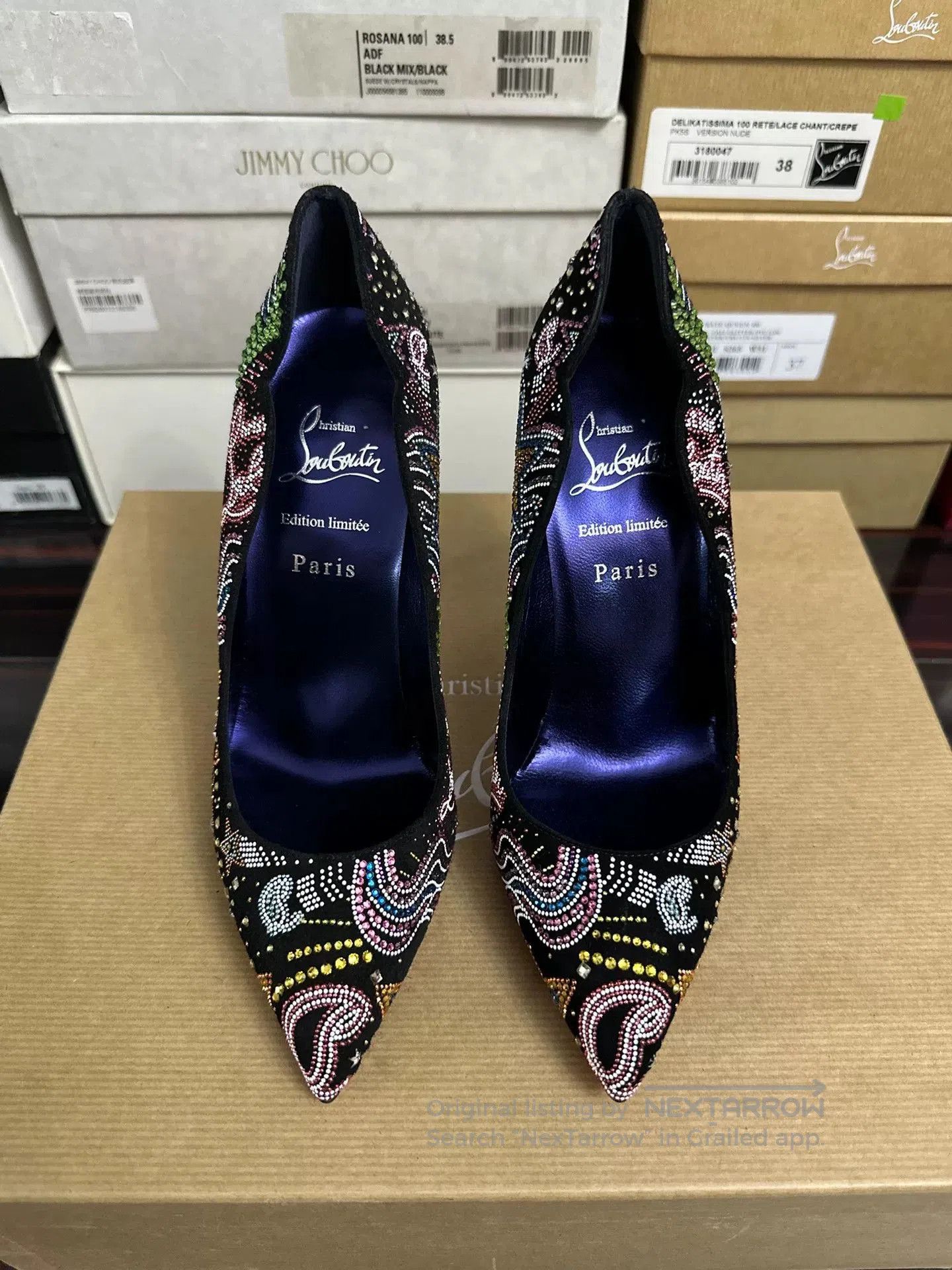 Christian Louboutin Christian Louboutin Crystal Red Sole Shoes. Size US 6.5 / IT 36.5 - 2 Thumbnail
