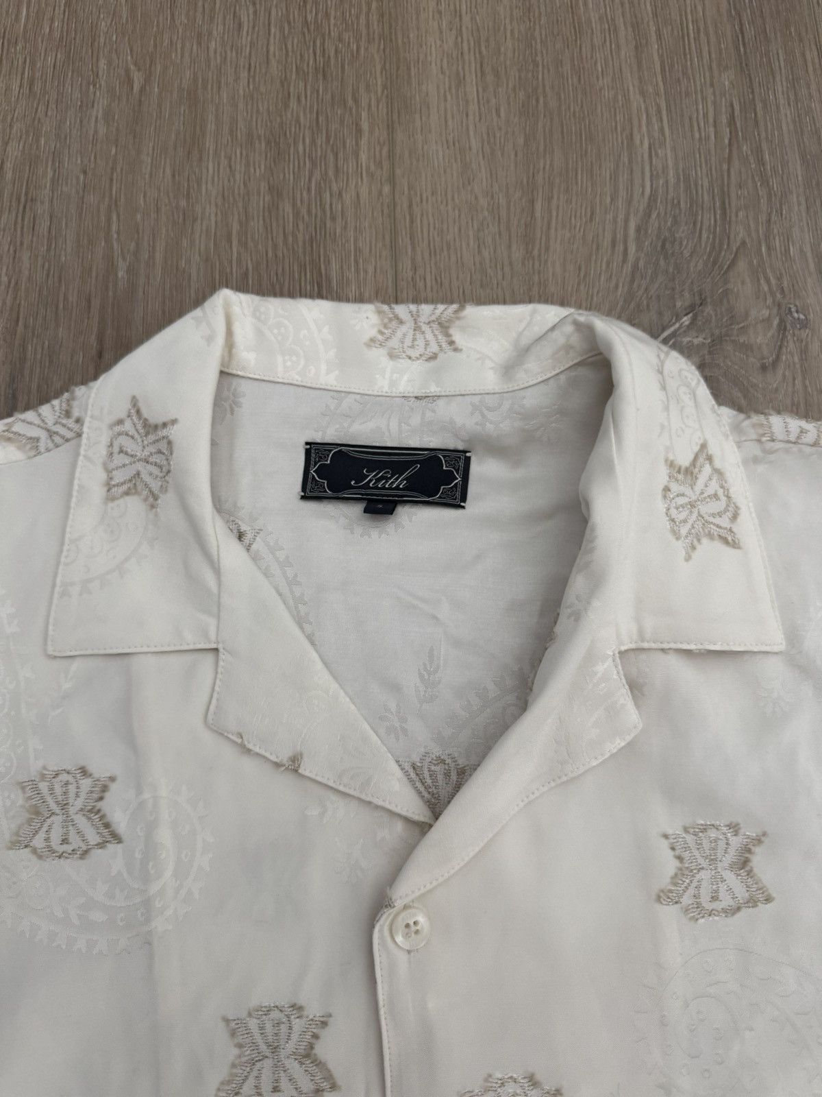 Kith Kith S/S 2025 Thompson Camp Collar Embroidered Pattern Shirt Size US S / EU 44-46 / 1 - 4 Thumbnail