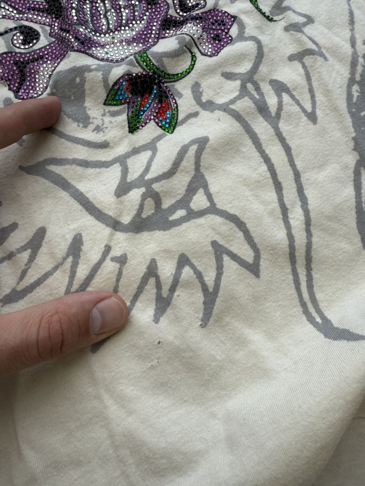 Ed Hardy Crazy Ed Hardy Y2K Overprint Long Sleeve Made in USA Size M / US 6-8 / IT 42-44 - 8 Thumbnail