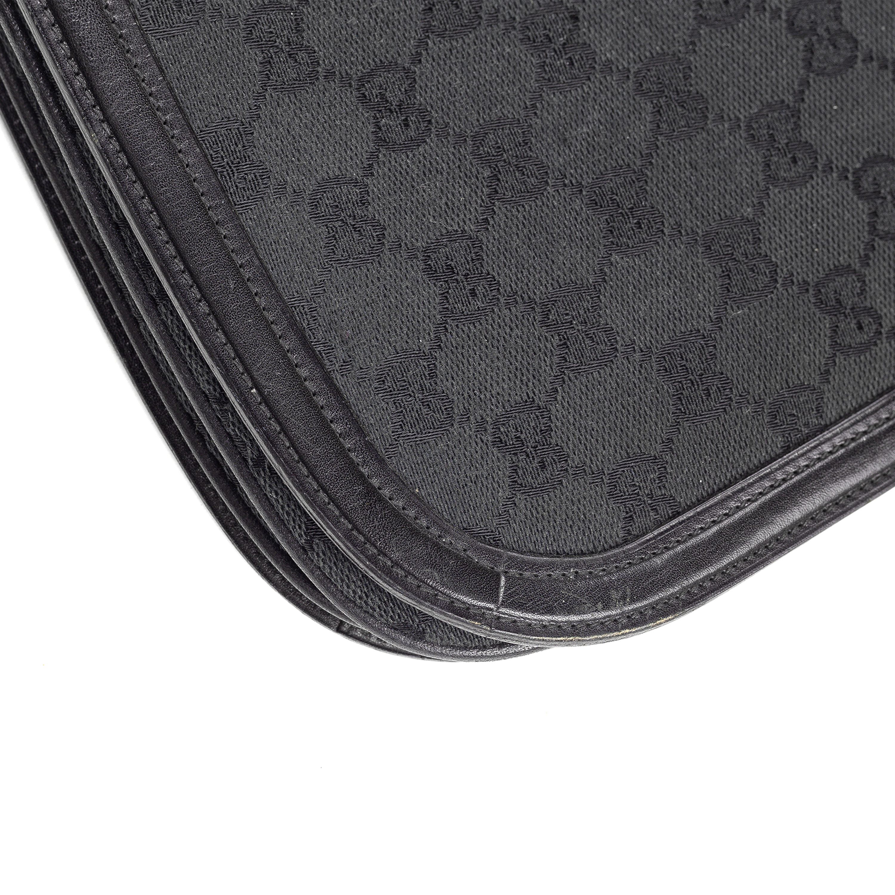 Gucci Gucci Rare 1950’s Black Monogram Vintage Crossbody Bag Size ONE SIZE - 2 Thumbnail