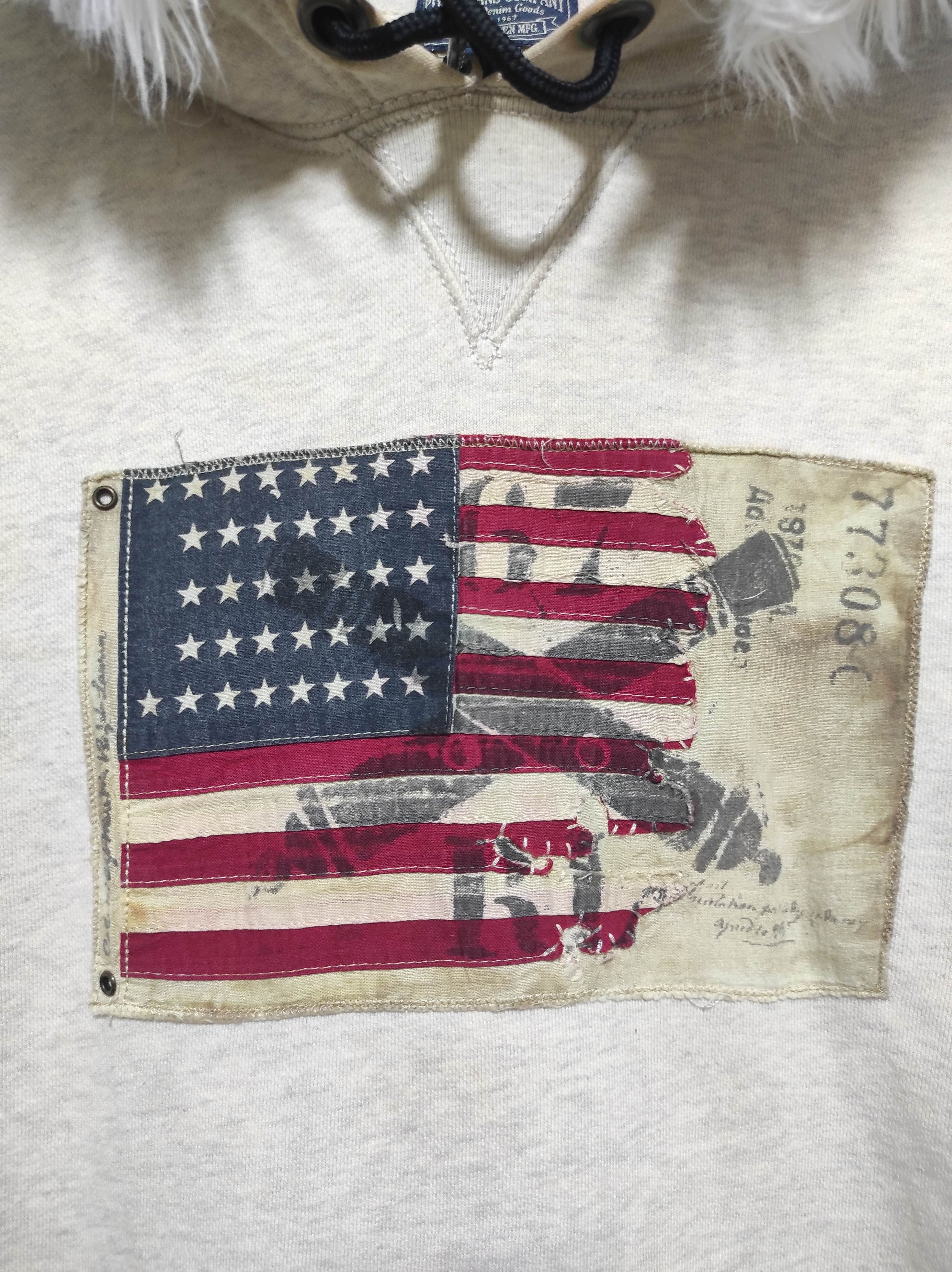 If Six Was Nine Polo Jeans Company USA flag Zip Fur Hoodie i6w9 LBG style Size US XS / EU 42 / 0 - 4 Thumbnail