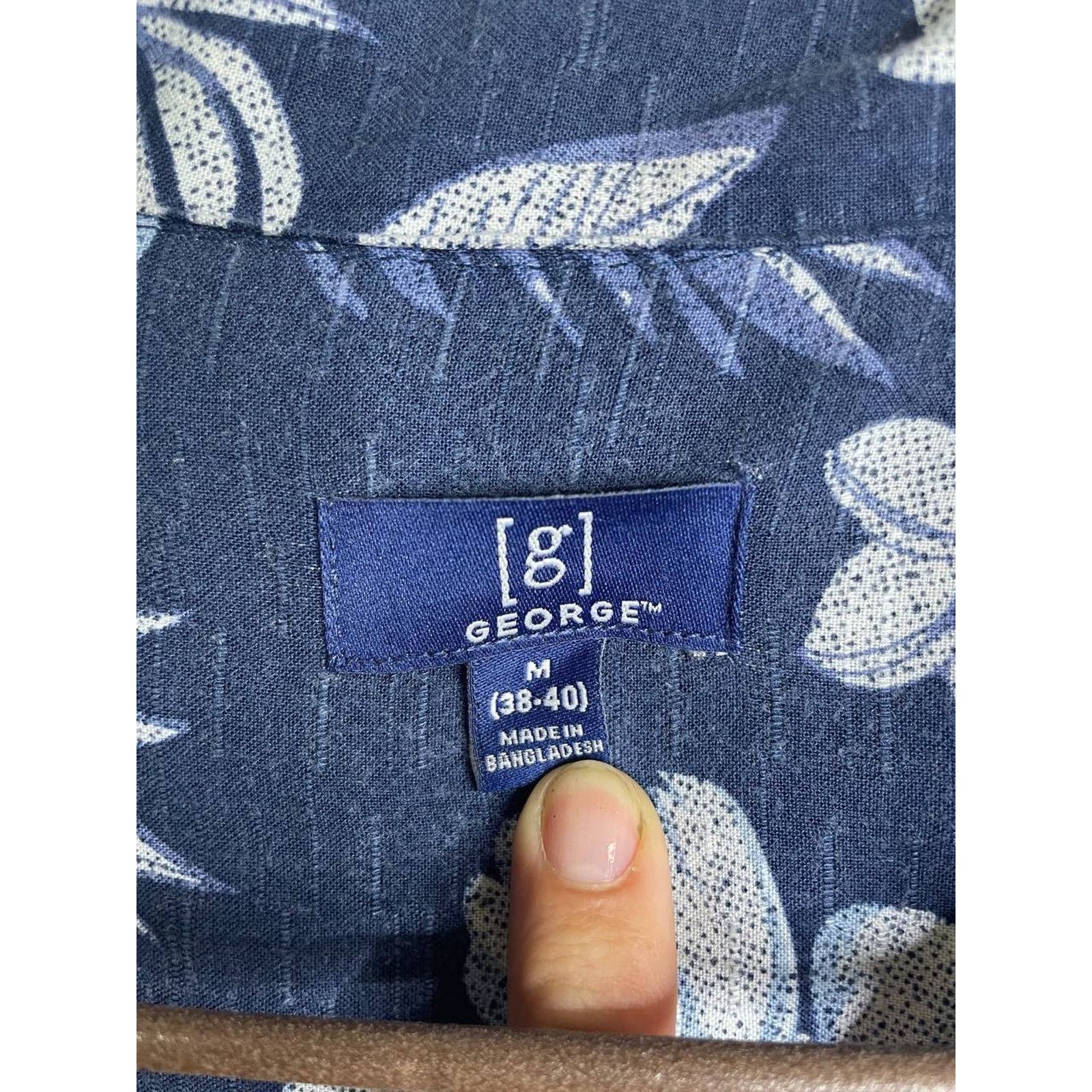 George Vintage George Floral Hawaiian Shirt Flowers M Short Sleeve Size US M / EU 48-50 / 2 - 7 Thumbnail