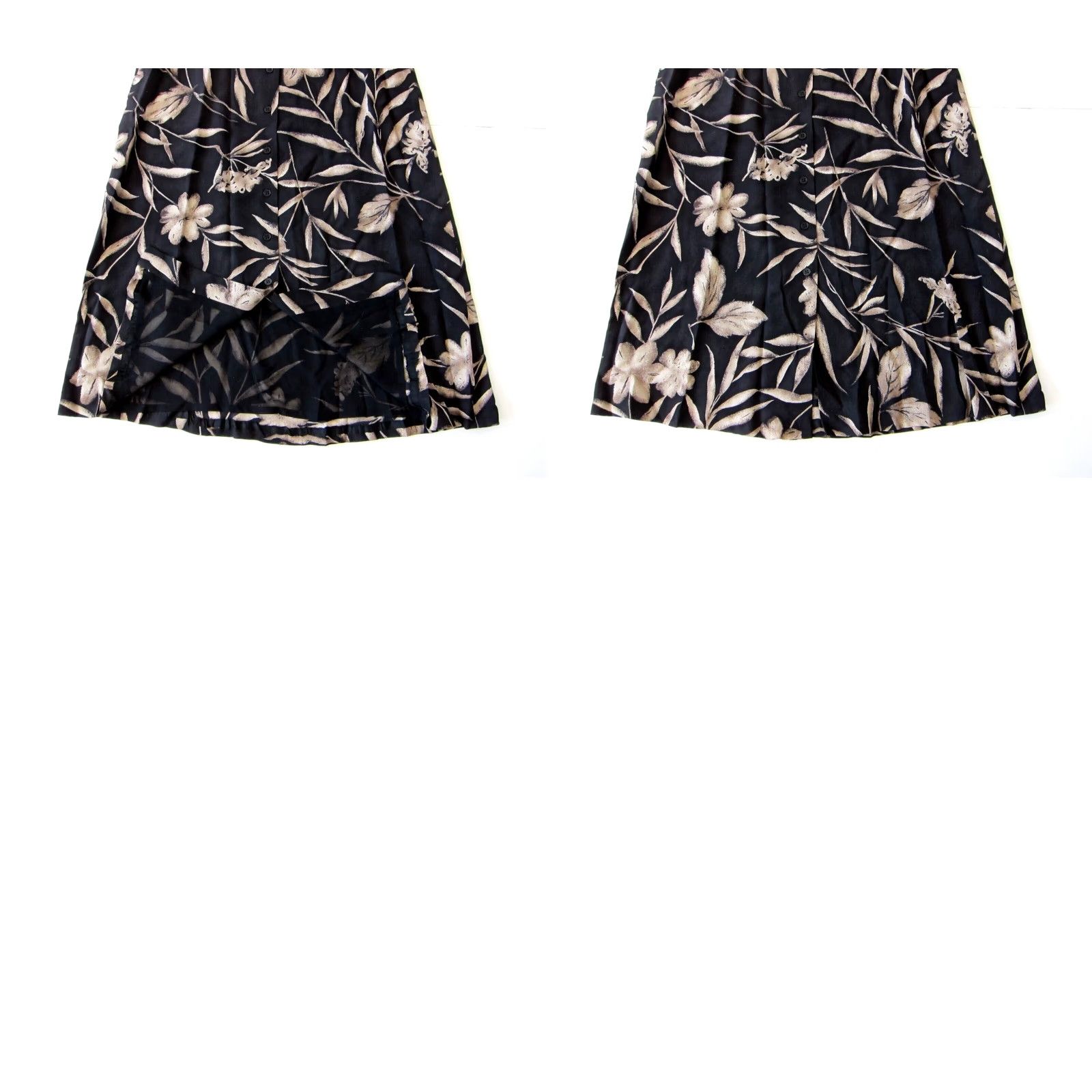 Jones New York NWT Jones New York Silk Black Floral Pocket Button Maxi Skirt 10P Women Long Silk Floral Pattern Maxi Skirt 10P Womens Size 32" / US 10 / IT 46 - 8 Thumbnail
