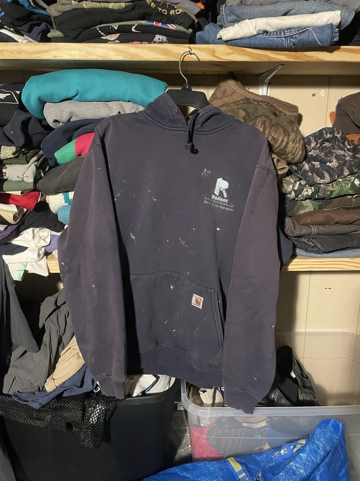 Carhartt × Vintage 90s Carhartt Hoodie Size US L / EU 52-54 / 3 - 1 Thumbnail