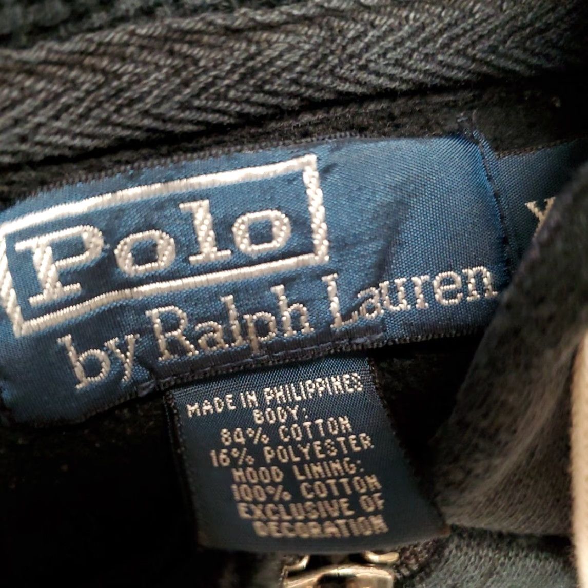 Polo Ralph Lauren Polo Ralph Lauren Hoodie Mens XL Black Full Zip Red Pony Logo Distressed Size US XL / EU 56 / 4 - 6 Thumbnail