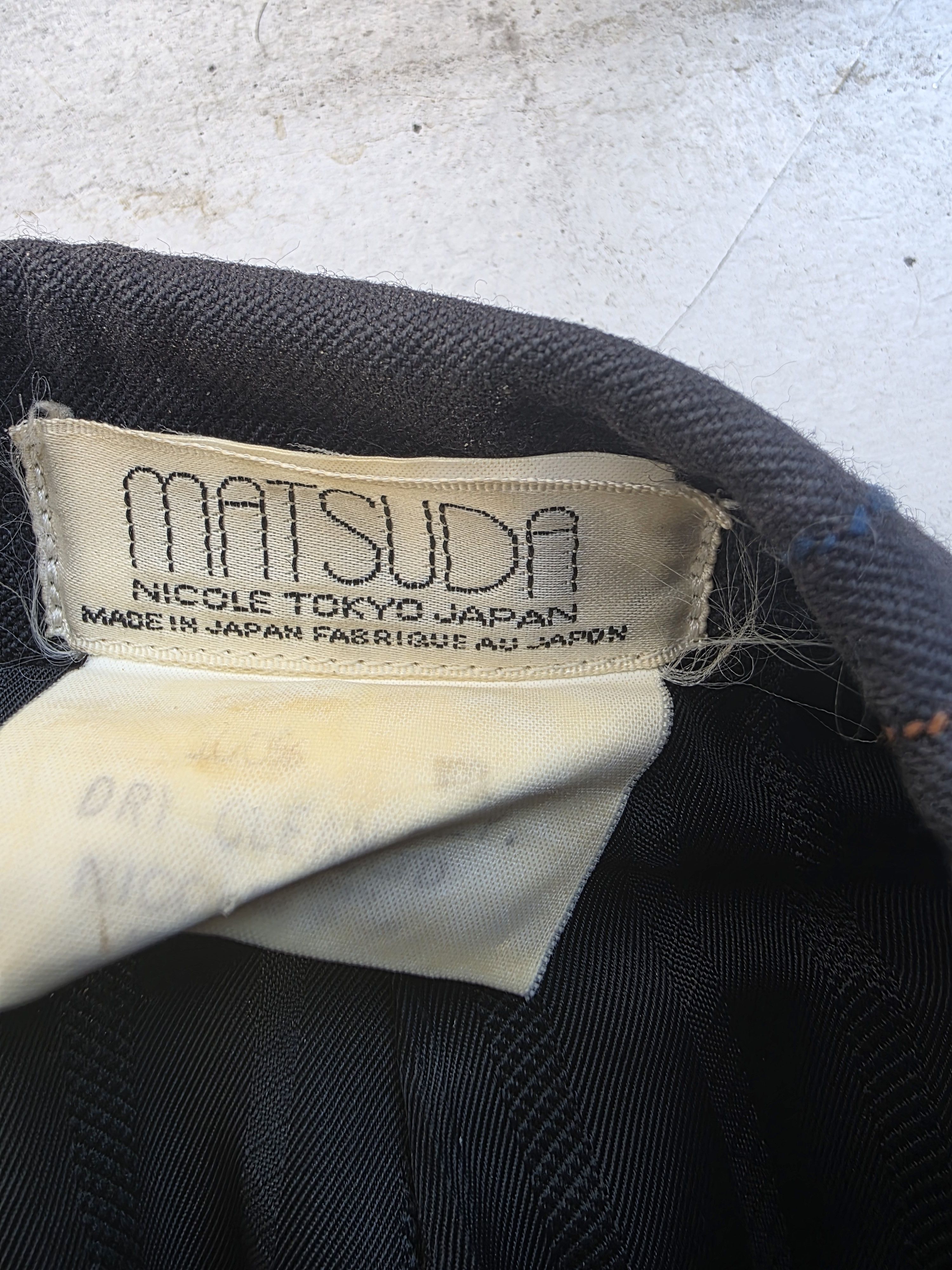 Majestic Matsuda black 50s inspired windowpane blazer Size 42R - 7 Thumbnail