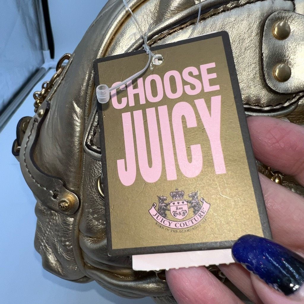 Juicy Couture Juicy Couture Vintage Metallic and Jeweled Leather Bag Size ONE SIZE - 7 Thumbnail