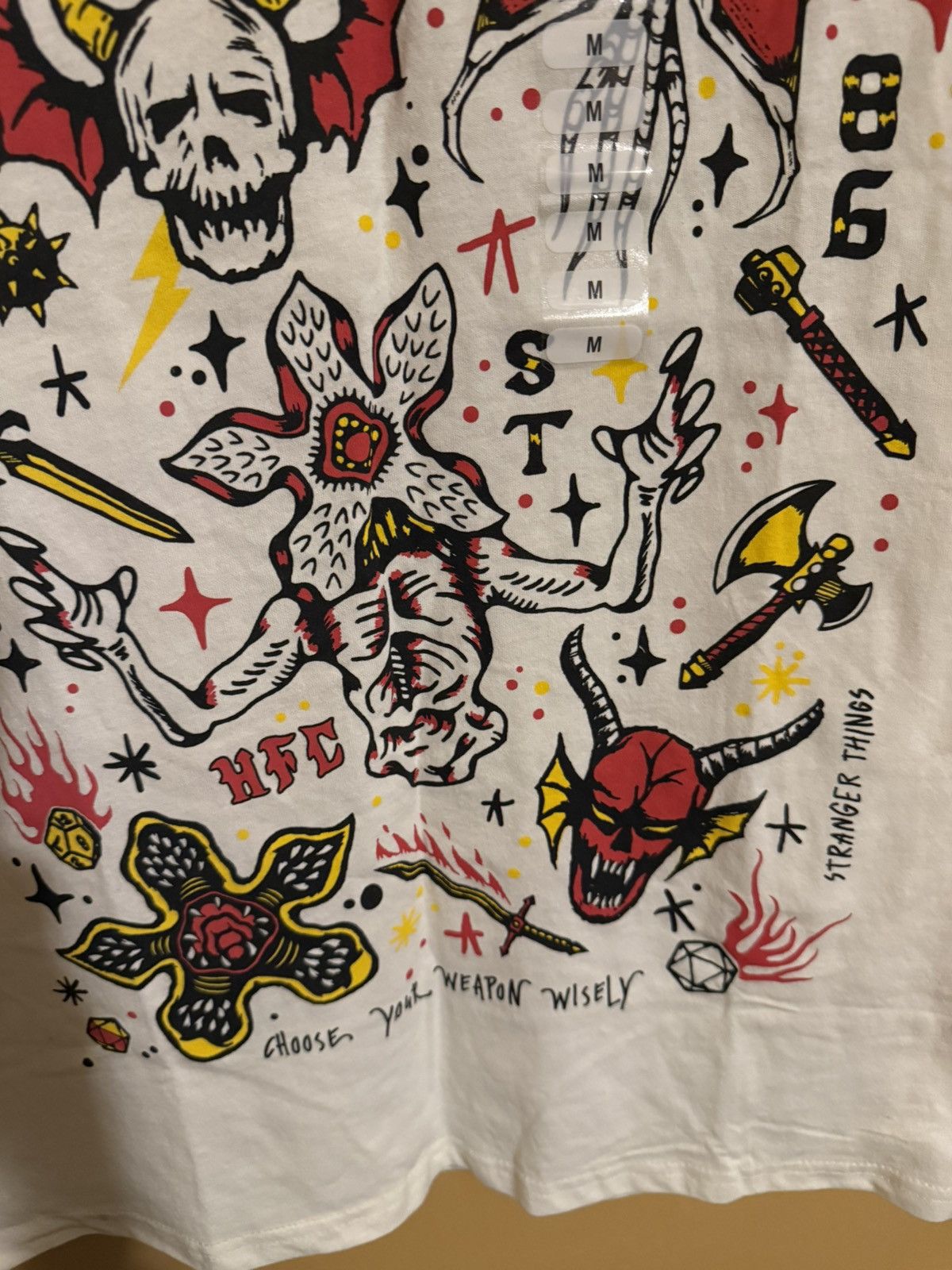 Other Stranger Things cream Graphic T-Shirt Meduim Size US M / EU 48-50 / 2 - 6 Thumbnail