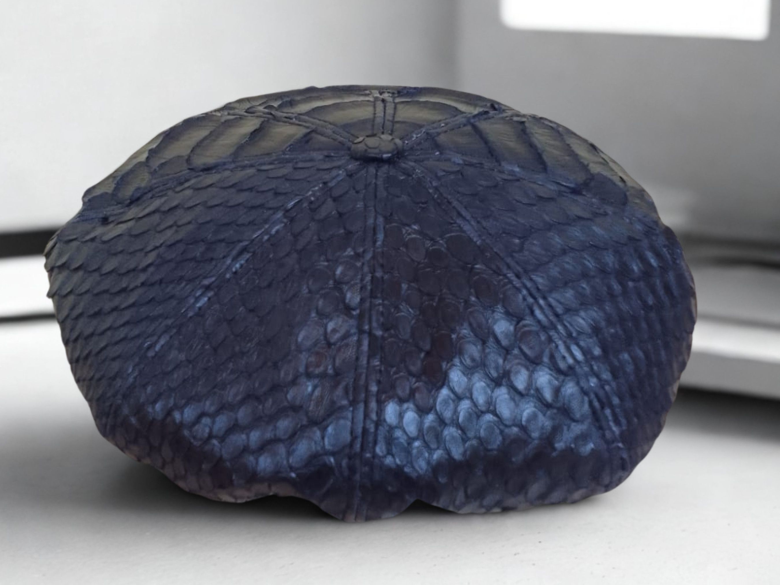 Handmade Newsboy Hat for Men Snakeskin Flat Cap Series Size ONE SIZE - 4 Thumbnail