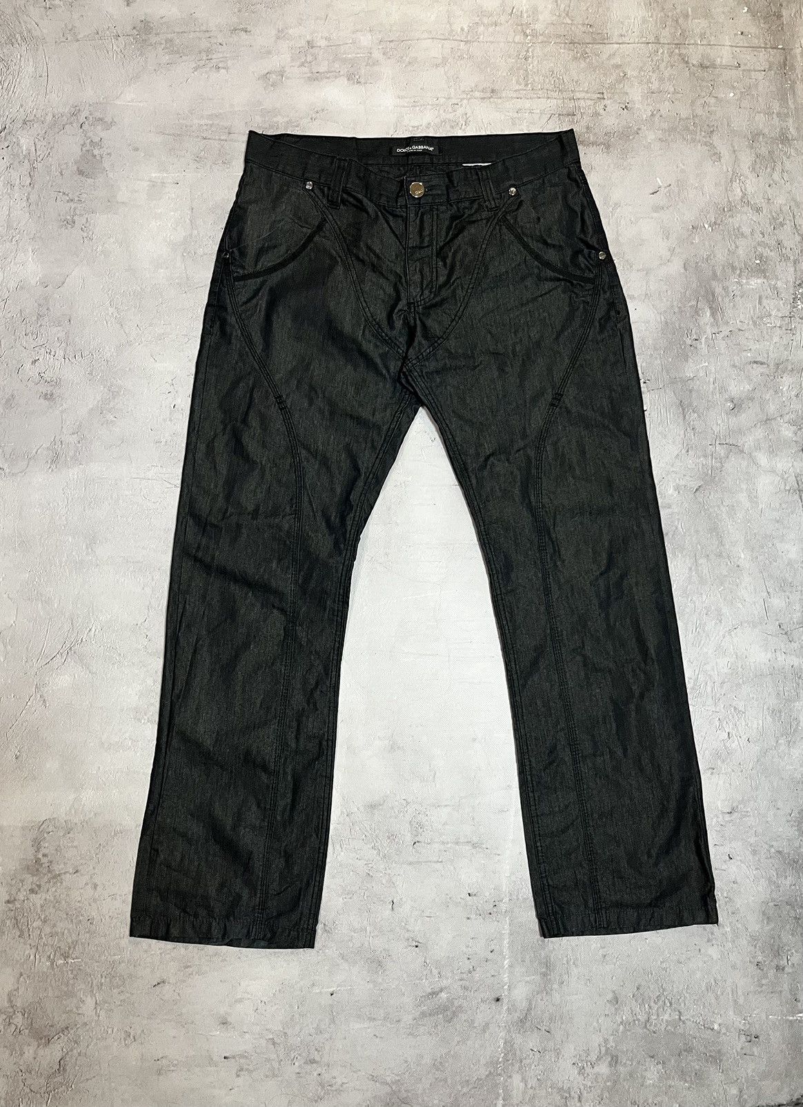 Dolce & Gabbana × Vintage Dolce Gabbana vintage denim pants y2k Size US 35 - 2 Thumbnail