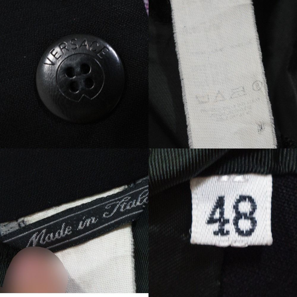 Versace Gianni Versace Couture Vintage Wool Blazer Piping Detail 90s Size XL / US 12-14 / IT 48-50 - 9 Thumbnail