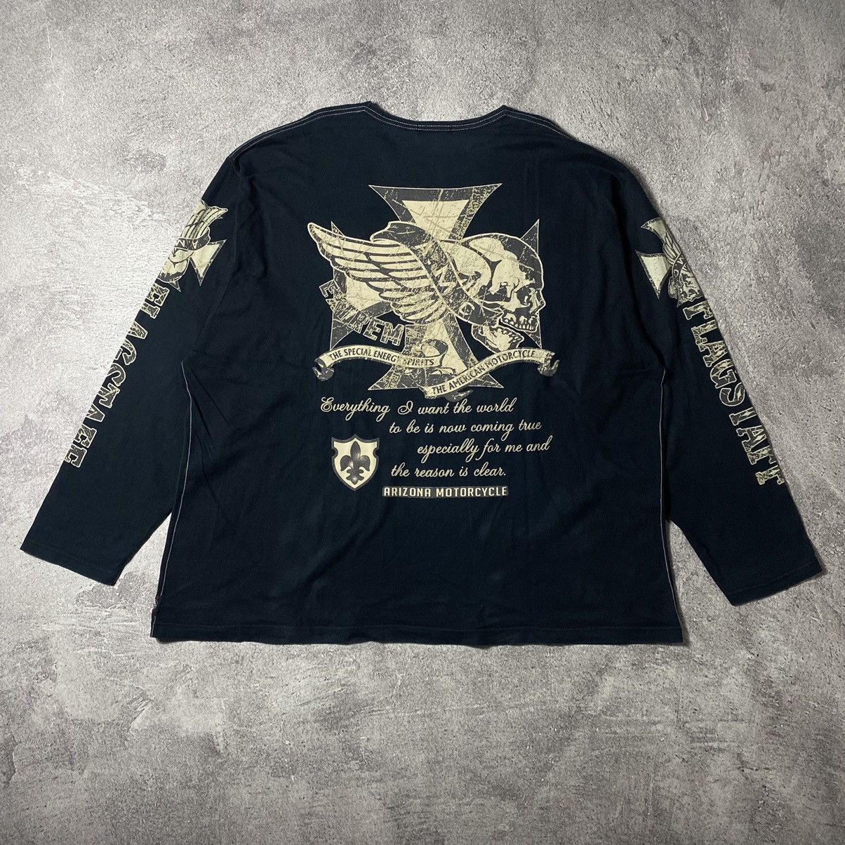 Flagstuff × Vintage Vintage Flagstaff Arizona Motorcycle Longsleeve Size US XXL / EU 58 / 5 - 7 Thumbnail