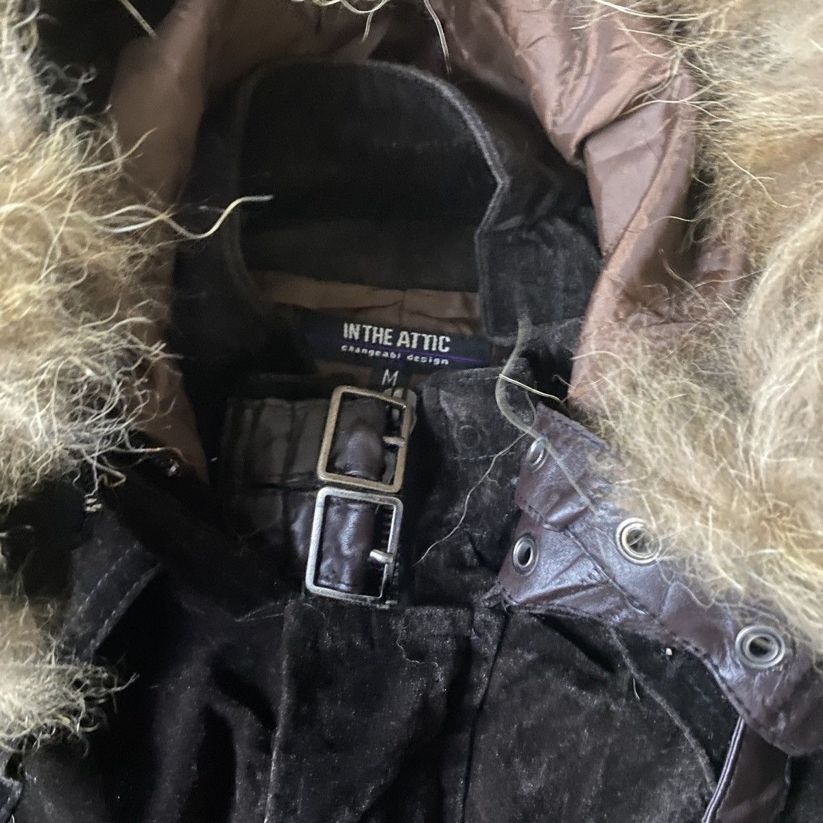 If Six Was Nine 2000's In The Attic Bondage Chain Fur Jacket Size US M / EU 48-50 / 2 - 9 Thumbnail