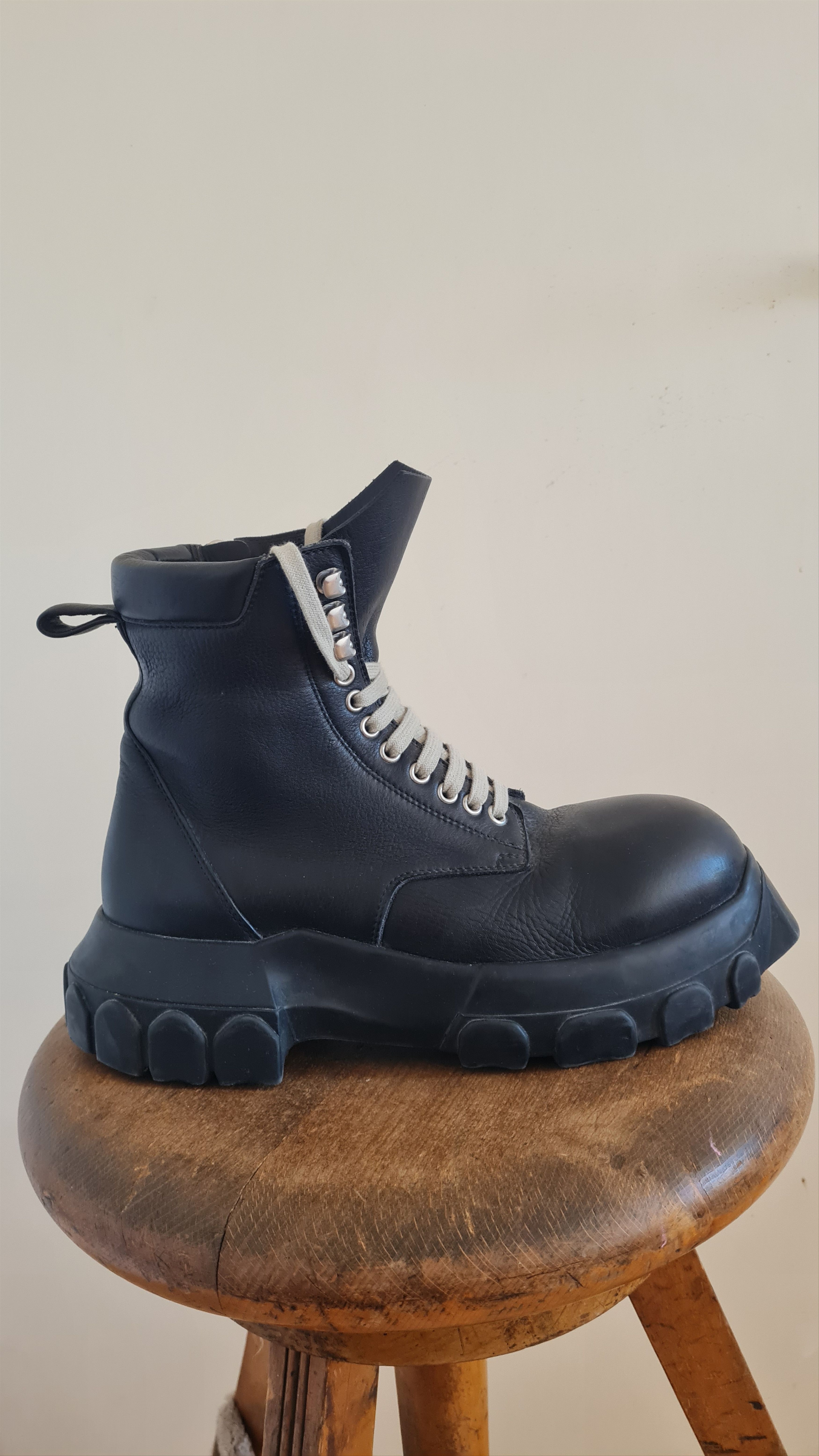 Rick Owens Mainline Rick Owens | Black Bozo Tractor Army Boots Size US 8 / EU 41 - 9 Thumbnail