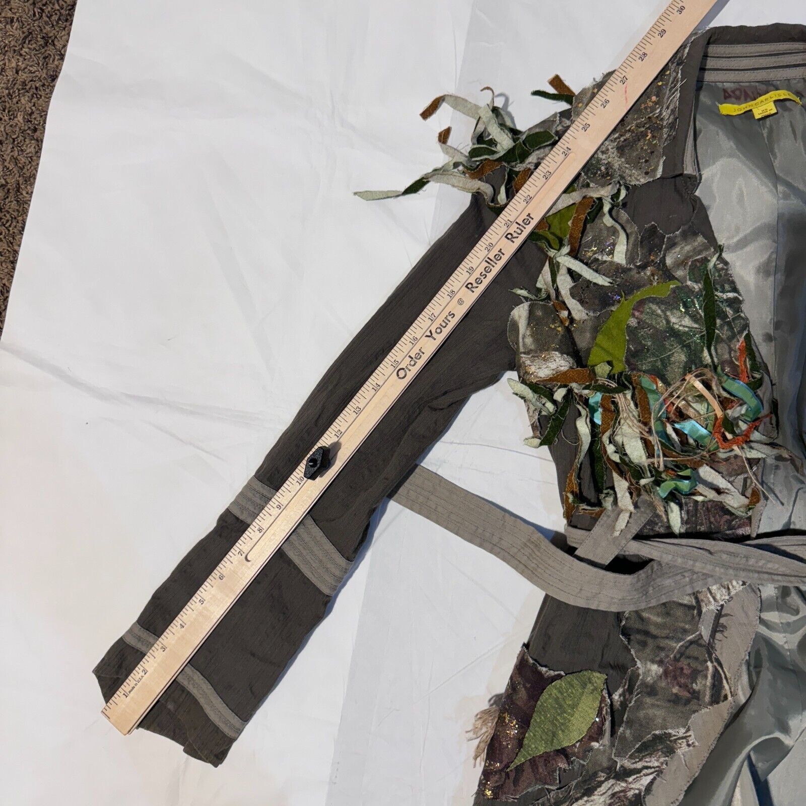 Other 1 of 1 Custom Camo Fairy Glitter Floral Belted Brown Jacket Size XS / US 0-2 / IT 36-38 - 6 Thumbnail