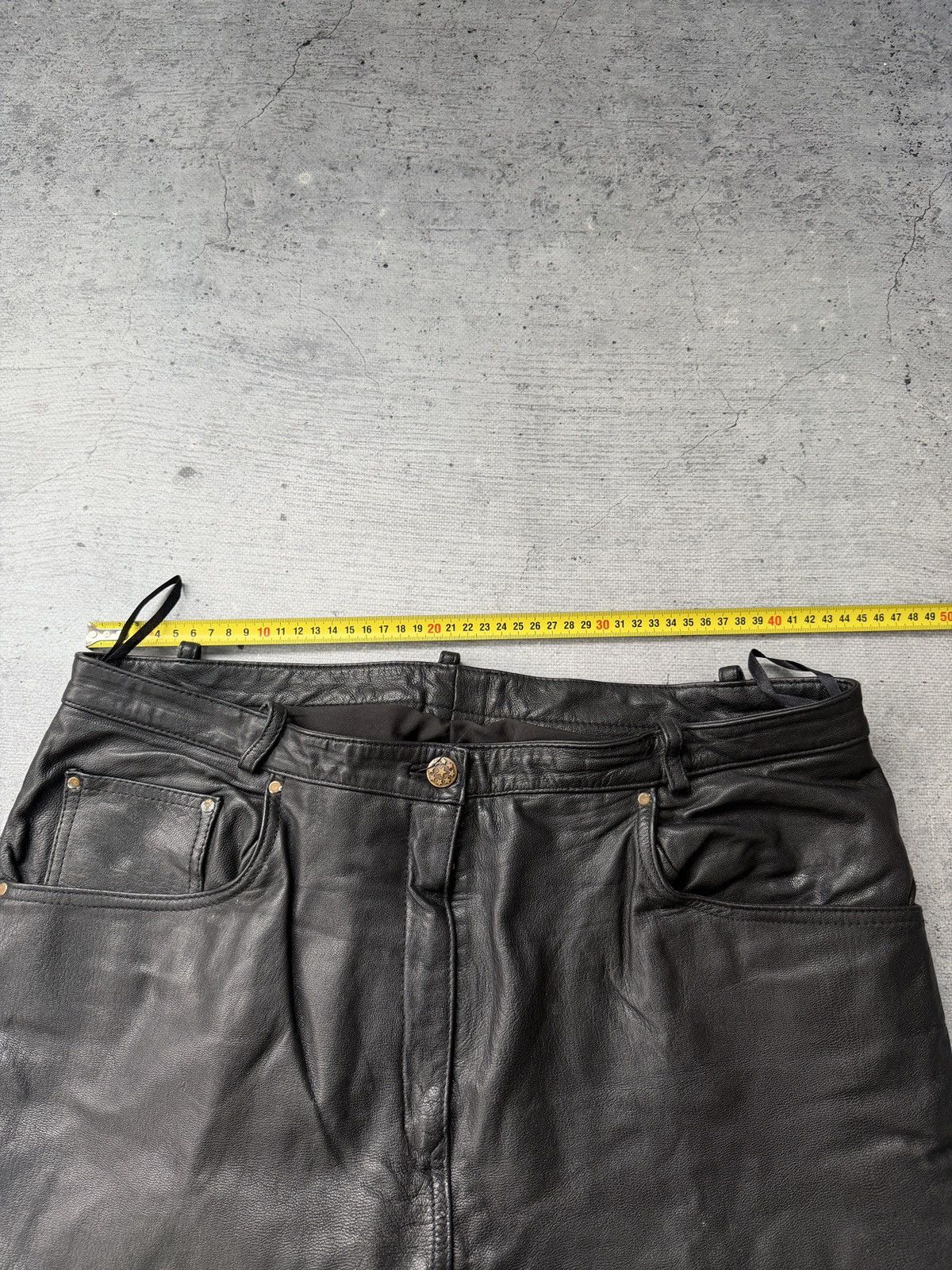 Genuine Leather Crazy! Cowboy core lace up leather pants opium avant garde M Size US 32 / EU 48 - 9 Thumbnail