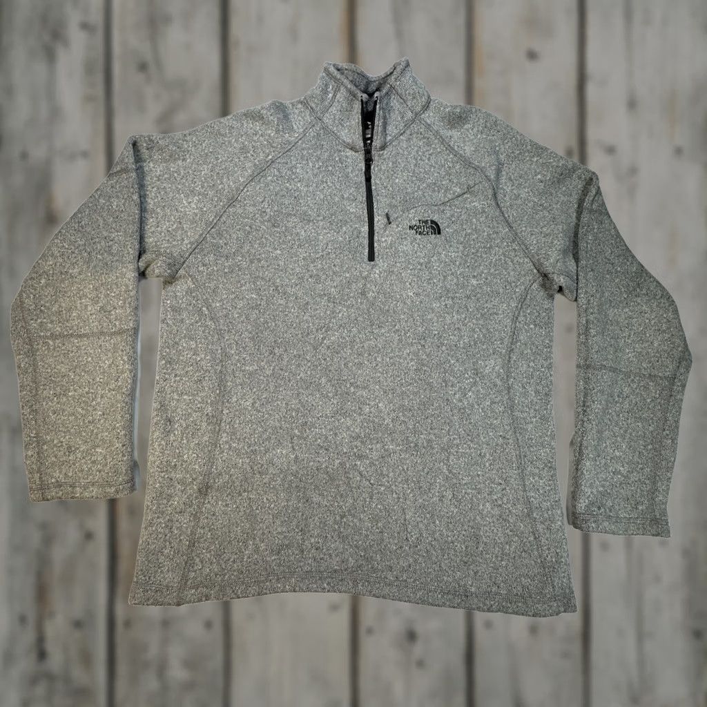 The North Face VINTAGE: No The North Face Gray 1/4 Zip Fleece Sweatshirt Jacket Men L Shirt Size US L / EU 52-54 / 3 - 1 Thumbnail